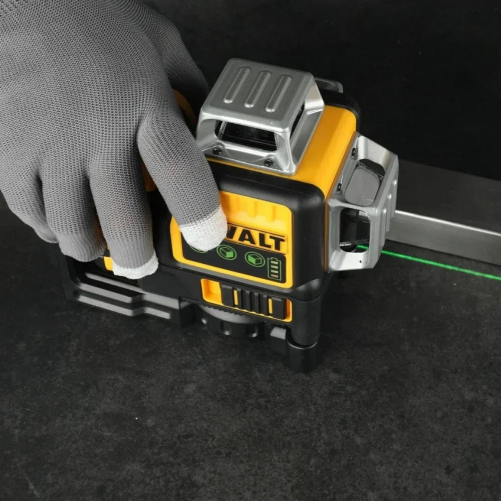 2026 DEWALT DW089LG Laser Level 12-Line 3-Sides 360-Degree Vertical Lines Outdoor Use with 12V Lithium Battery Laser Level Meter