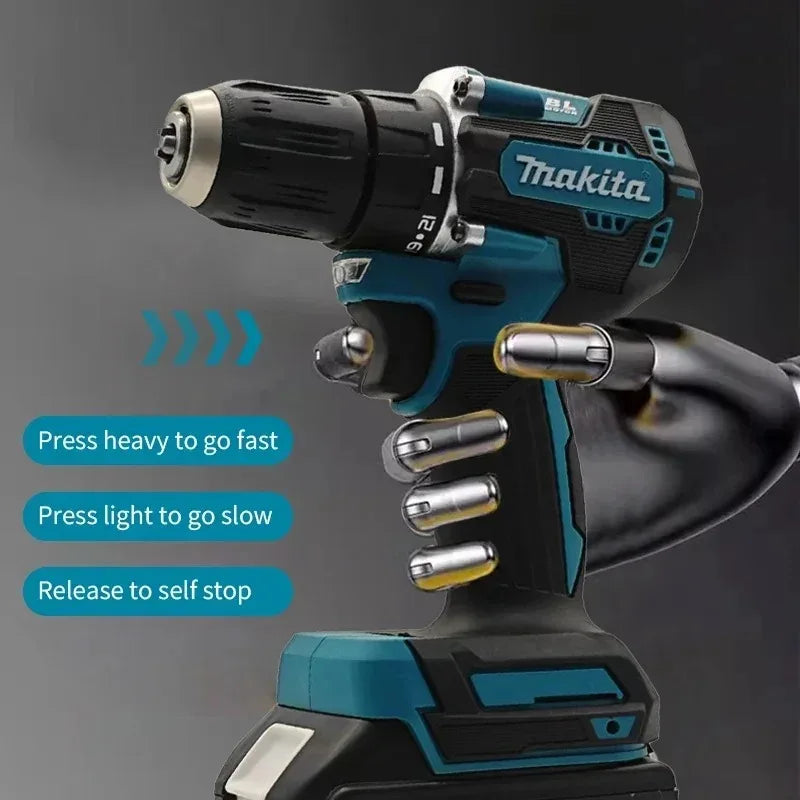 Makita DDF487 18V Brushless Screwdriver Electric Drill Impact Drill Of Decoration Team Power Tools For Makita 18V Battery