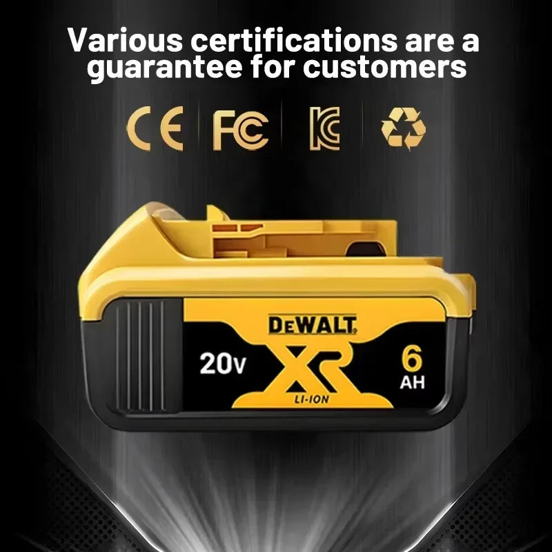Original DEWALT battery 20V 2AH/5AH/6Ah & 60V-9AH rechargeable lithium-ion battery,DCB205 DCB201 DCB203 Power Tool battery. DEWALT 20V battery