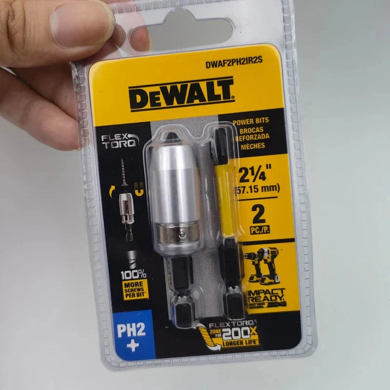 DEWALT DWAF2PH2IR2S PH2 FLEXTORQ 1/4x2-1/4in Impact Driver Drill Bit HSS Magnetic Sleeve Carpentry Power Tool Accessories