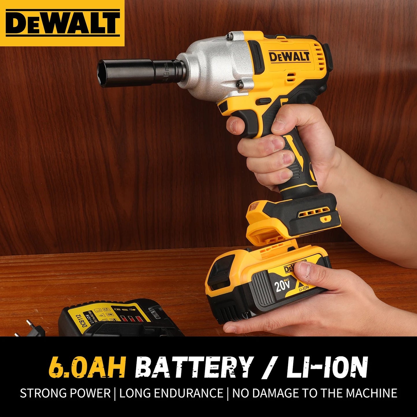 DEWALT DCF900 Impact Wrench 1/2* Inch High Torque With Hog Ring Anvil 20V Brushless Cordless Wrench Dewalt Power Tools