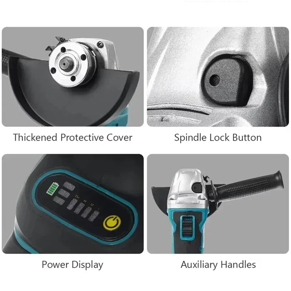 Makita DGA404 125mm Brushless Cordless Angle Grinder Rechargeable Lithium Electric (Tool Only)