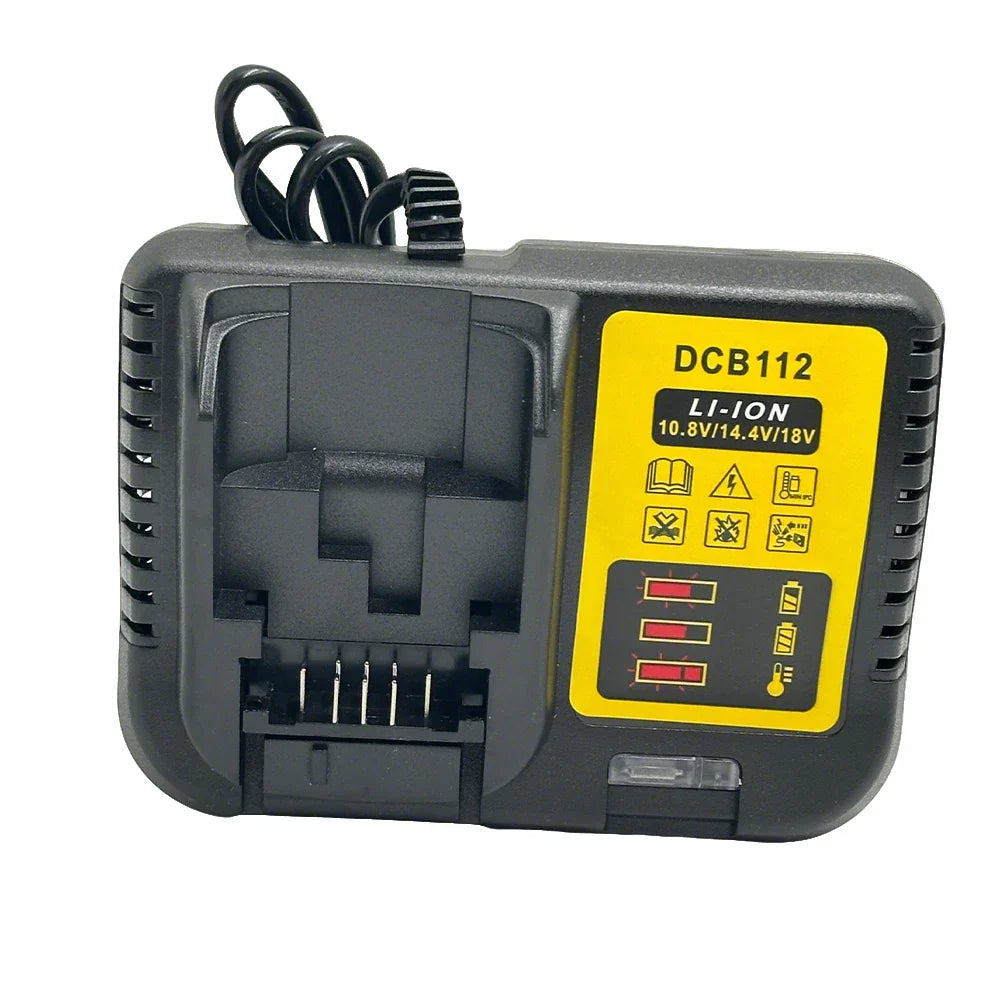 DCB112 Lithium Battery Charger For Dewalt 10.8V 14.4V 18V 20V DCB206 DCB205 DCB204 DCB203 DCB120,DCB107 DCB115