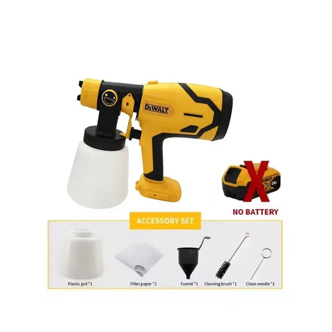 New 2026 Dewalt Cordless Electric 800ML Spray Gun Paint Sprayer High Power Auto Furniture Coating Airbrush For Dewalt Battery