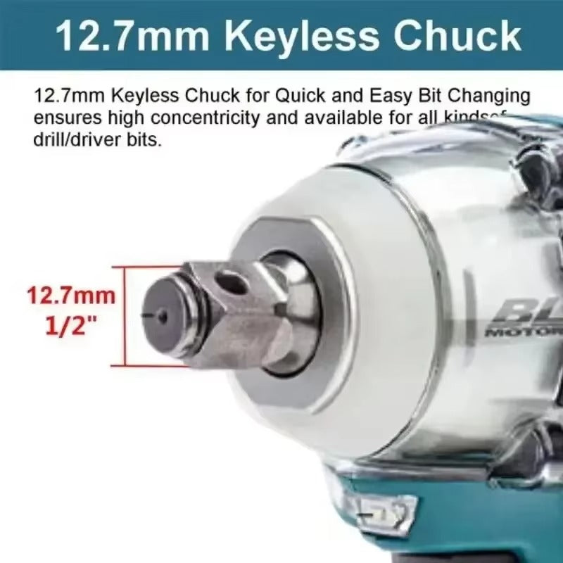 Makita DTW300 18V Tool Set Brushless Power Large Cordless Wrench 330Nm Torque Wind Cannon Remove Tire Lithium Auto Repair